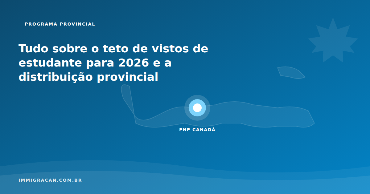 Tudo sobre o teto de vistos de estudante para 2026 e a distribuição provincial
